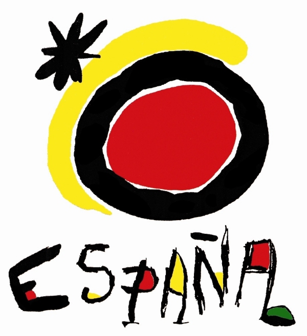 Turespaña. Логотип el Sol de Miró/Sol mironiano, созданный Жоаном Миро и впервые использованный в рамках рекламной компании "España. Todo bajo el sol" (1983)