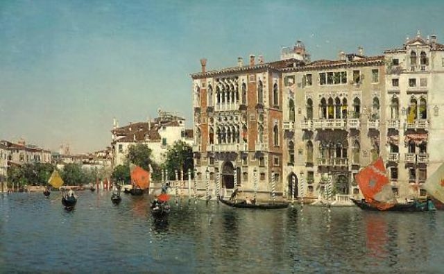 Palazzo Cavalli-Franchetti and Palazzo Barbaro on the Grand Canal