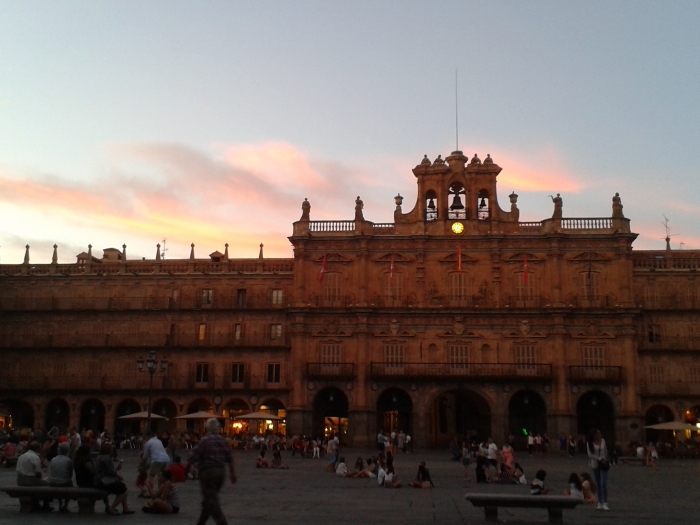 Plaza Mayor на закате