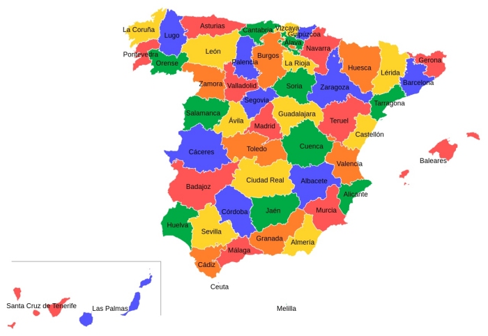 Провинции Испании