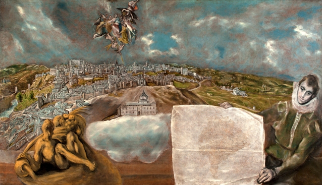  «Вид и план Толедо» (1610-1614, Дом-музей Эль Греко в Толедо)