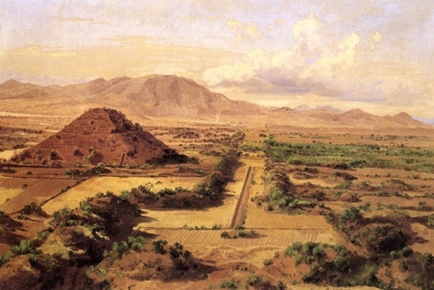 Piramide del Sol en Teotihuacan, 1878